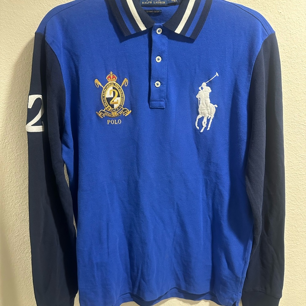 Ralph Lauren Royal Blue Long Sleeve Polo